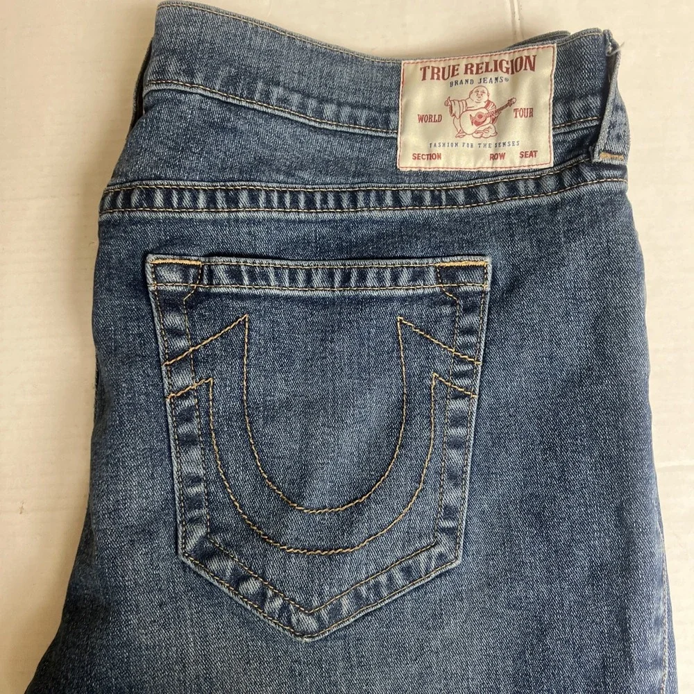 True Religion Denim Shorts Rocco Relaxed Skinny W42
